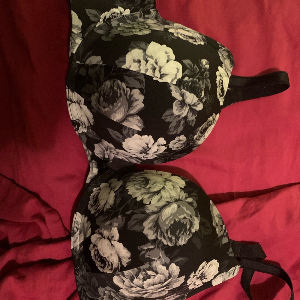 Torrid floral plunge bra